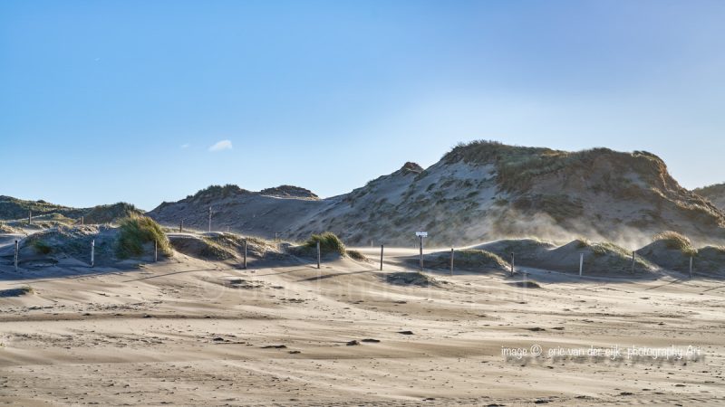 Noordwest Natuurkern stuifzand bij stormachtige wind